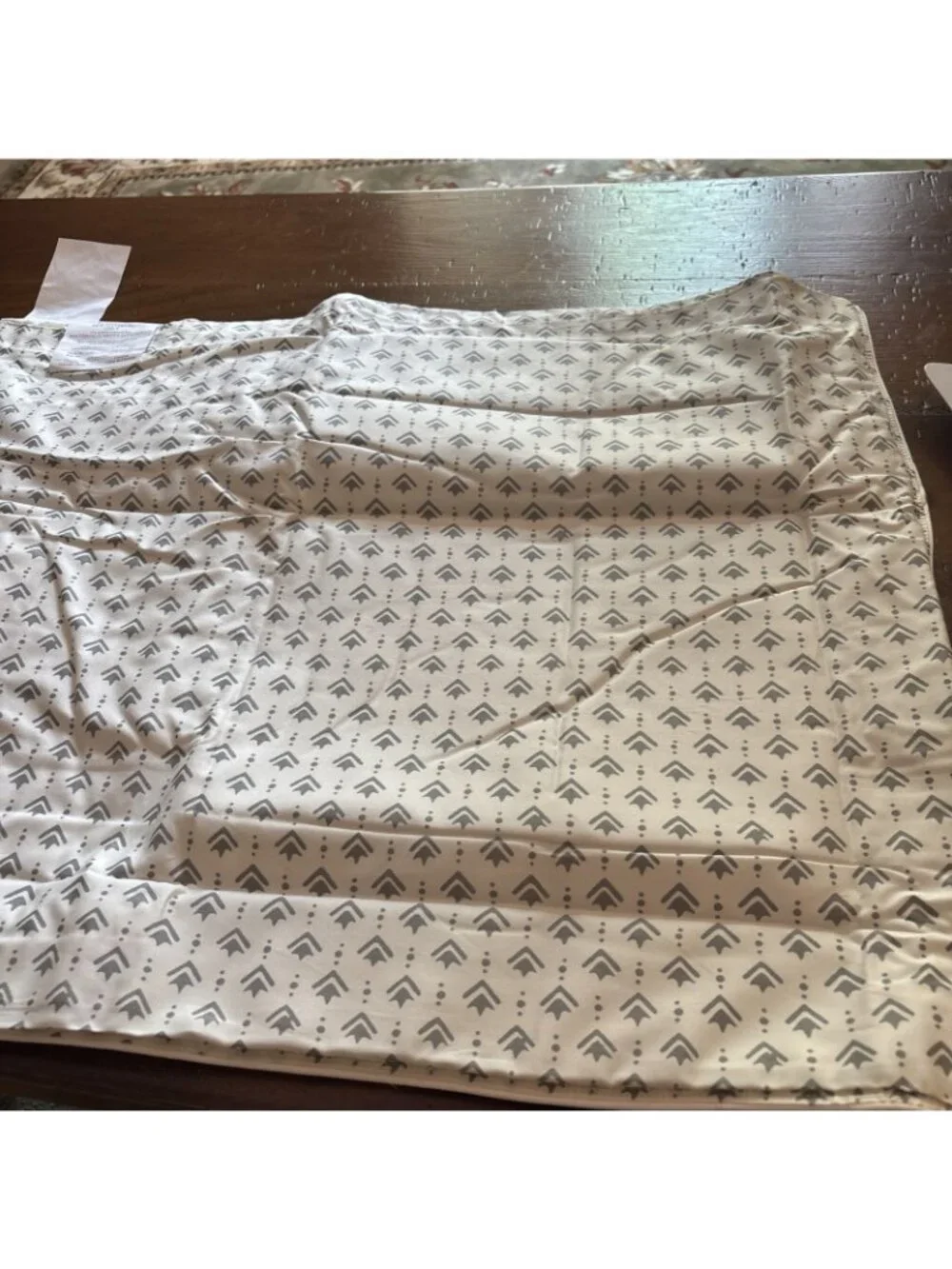 pottery barn Gina Reversible Sham Gray Striped NWT 26 X 20 Standard
